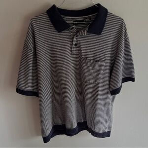 Vintage 90s Grandpa Golf T Shirt K T Classic Blue Cream size XL